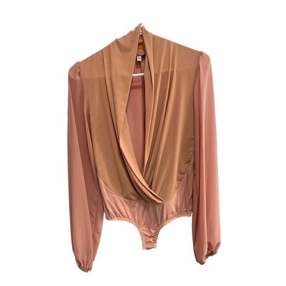 Fleur De Paris New Orleans nude blush body suit. Size petite - Picture 1 of 3